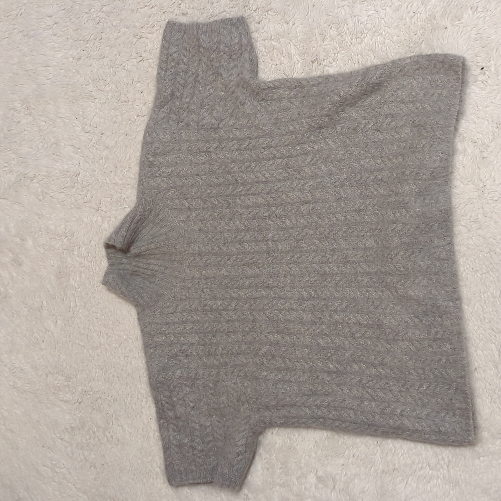 Vintage real rabbit fur title neck sweater